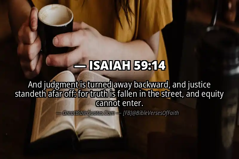 ISAIAH 59:14 Verse