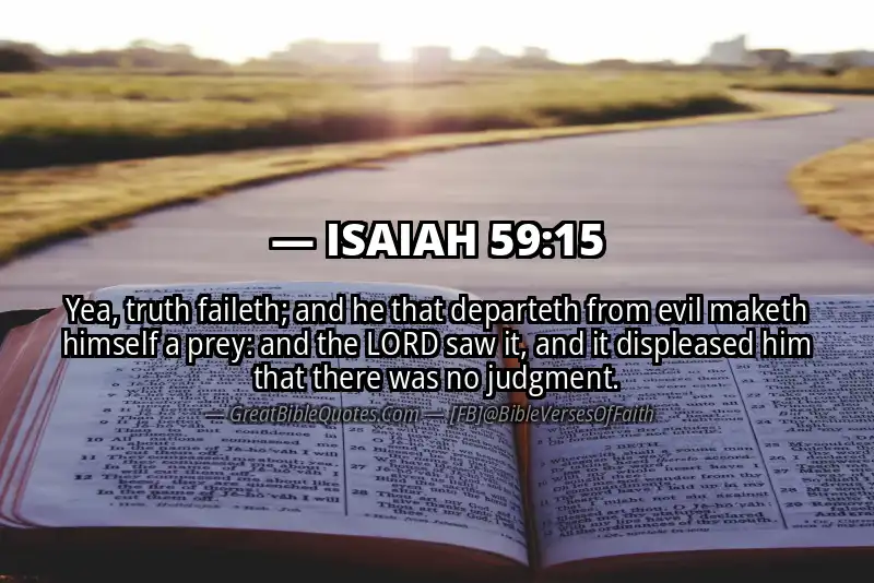 ISAIAH 59:15 Verse