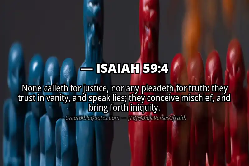 ISAIAH 59:4 Verse