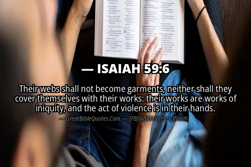 ISAIAH 59:6 Verse