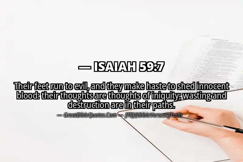 ISAIAH 59:7 Verse