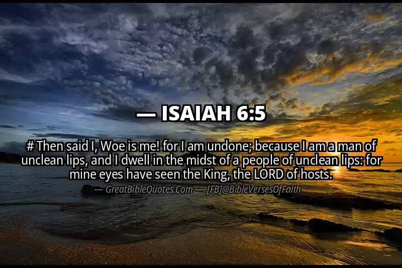 ISAIAH 6:5 Verse