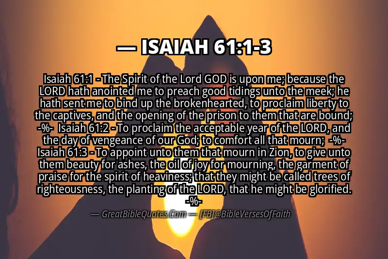 Image for ISAIAH 61:1-3 Bible verse