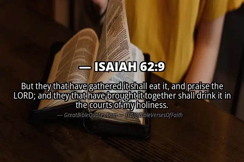 ISAIAH 62:9 Verse