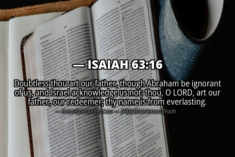 ISAIAH 63:16 Verse