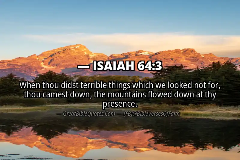 ISAIAH 64:3 Verse