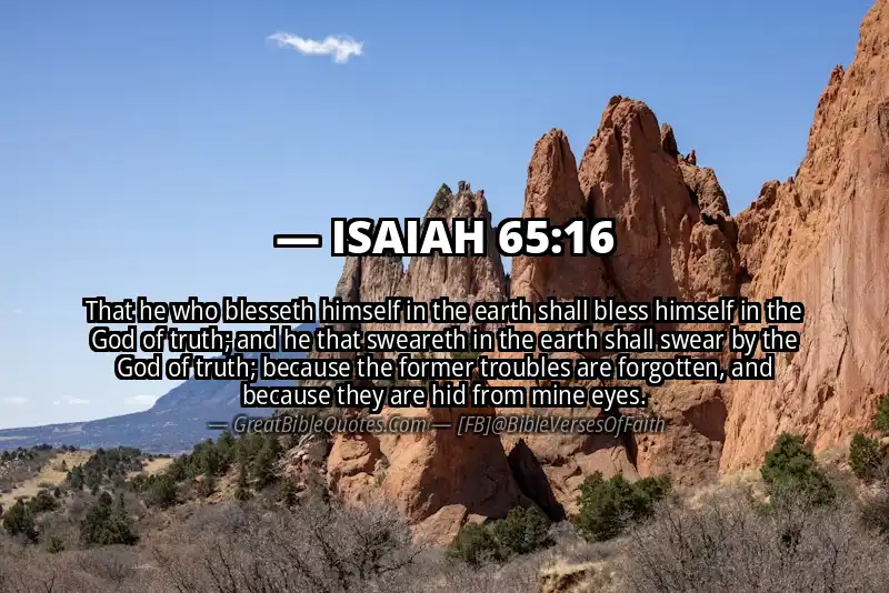 ISAIAH 65:16 Verse