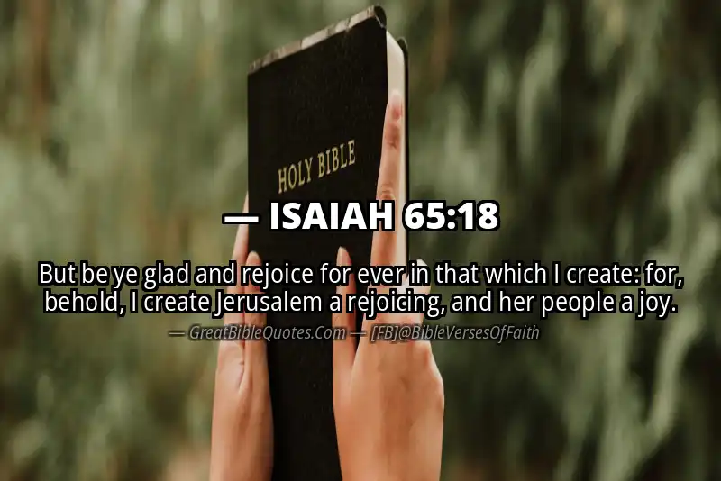 ISAIAH 65:18 Verse