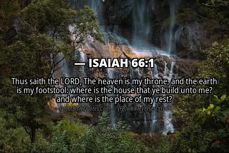 ISAIAH 66:1 Verse