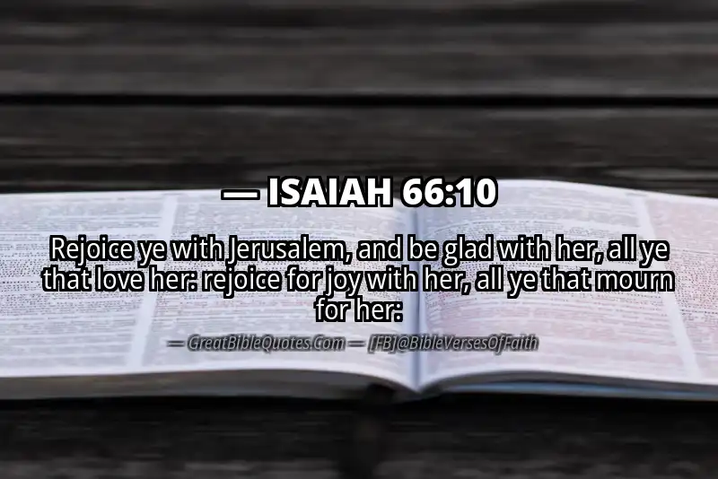 ISAIAH 66:10 Verse