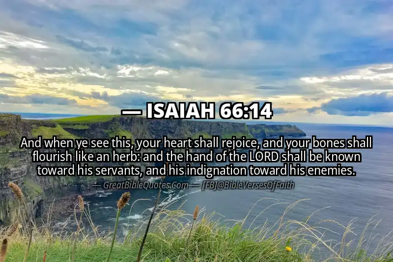 ISAIAH 66:14 Verse