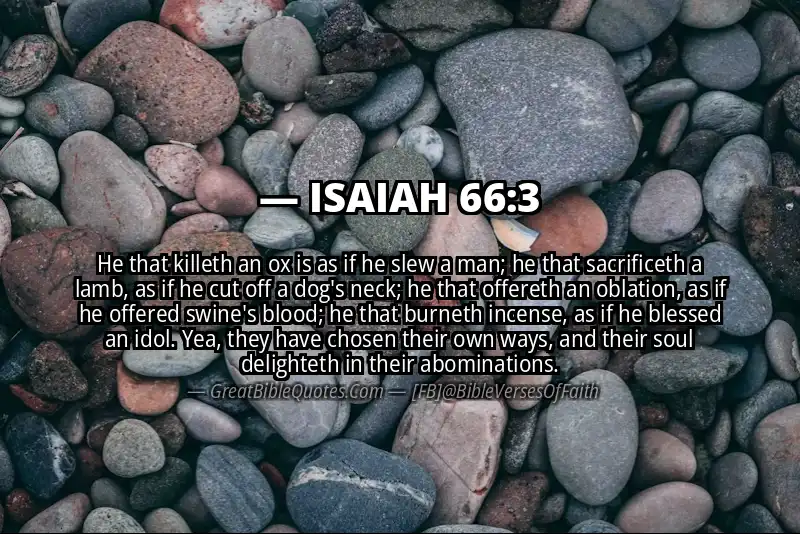 ISAIAH 66:3 Verse