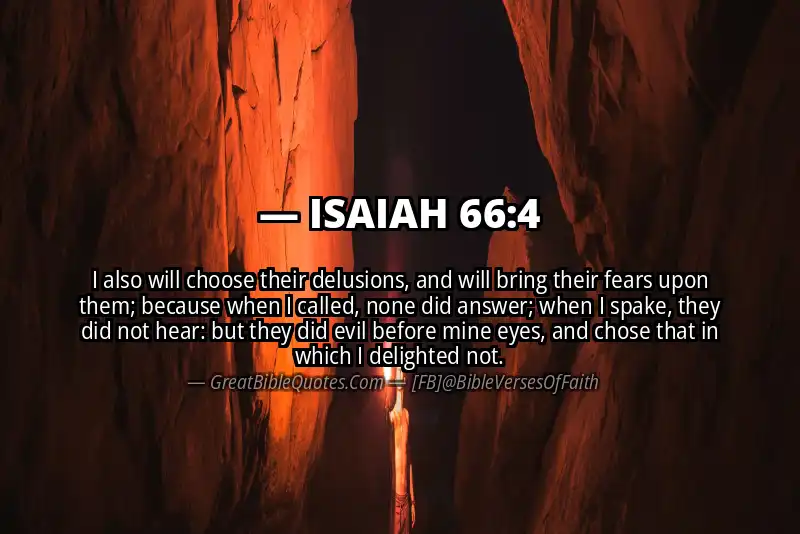 ISAIAH 66:4 Verse