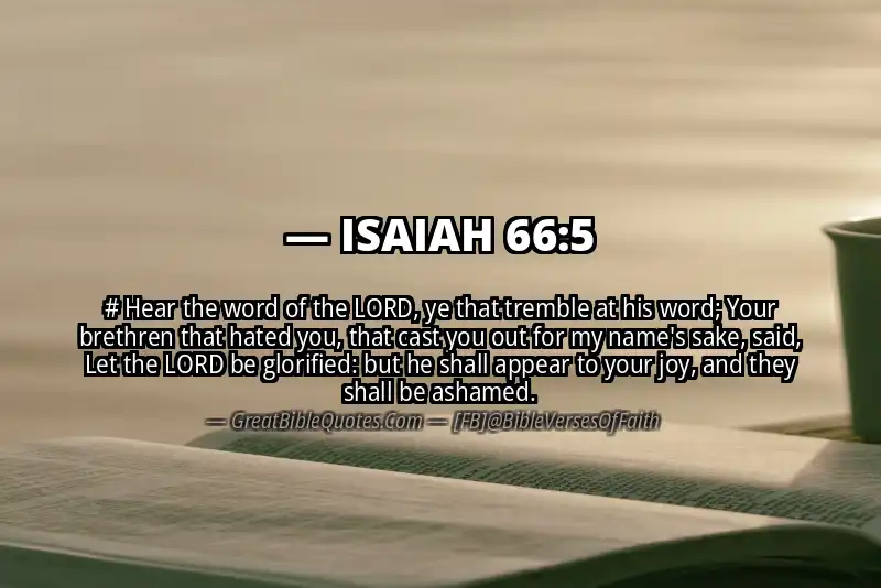 ISAIAH 66:5 Verse