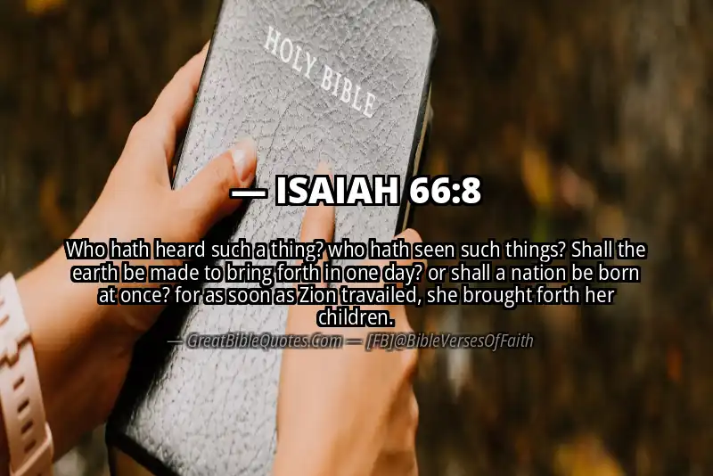ISAIAH 66:8 Verse