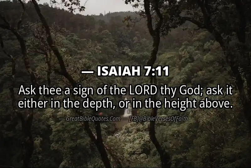 ISAIAH 7:11 Verse