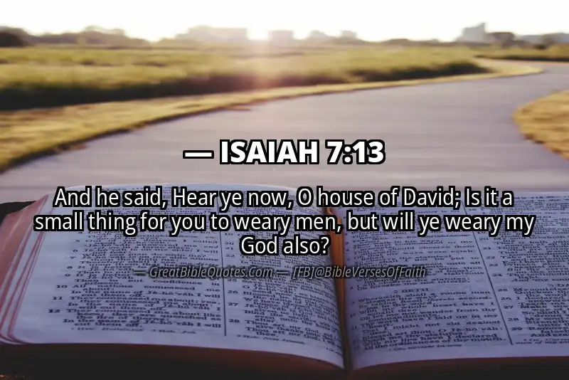 ISAIAH 7:13 Verse