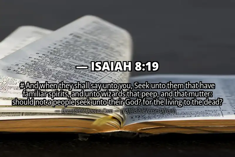 ISAIAH 8:19 Verse