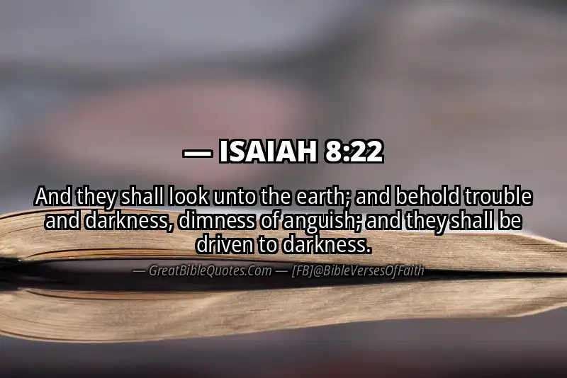 ISAIAH 8:22 Verse