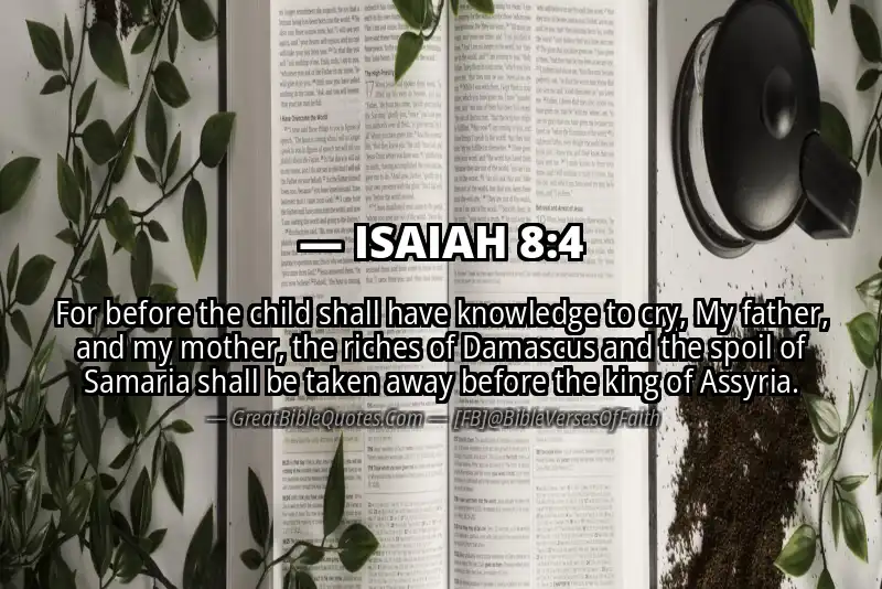 ISAIAH 8:4 Verse