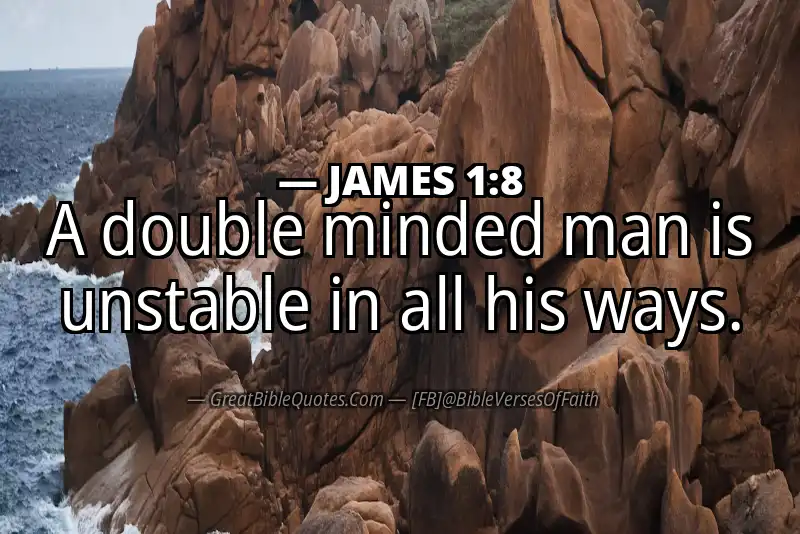 Bible verse: JAMES 1:8 Image