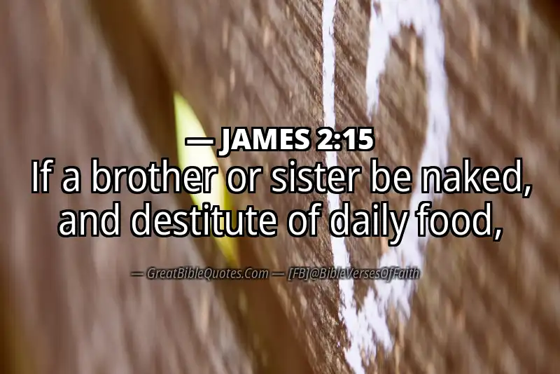 Bible verse: JAMES 2:15 Image