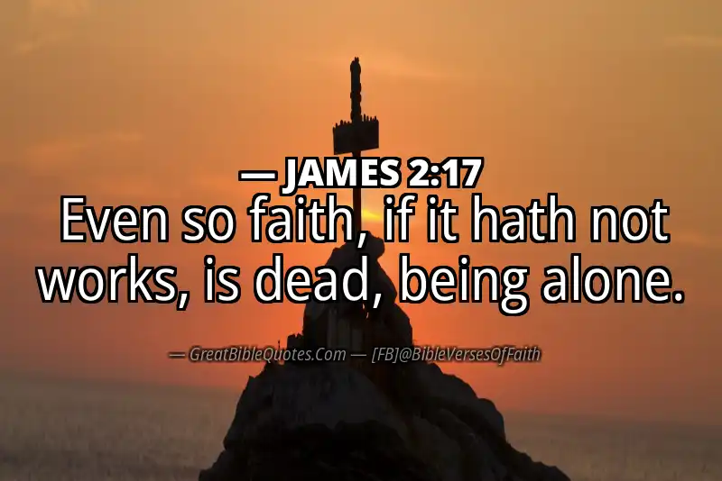 Bible verse: JAMES 2:17 Image