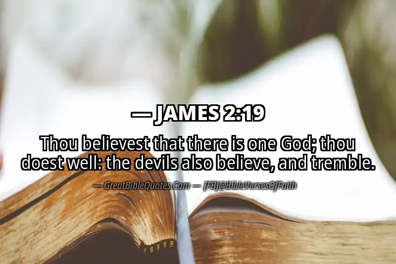 Bible verse: JAMES 2:19 Image