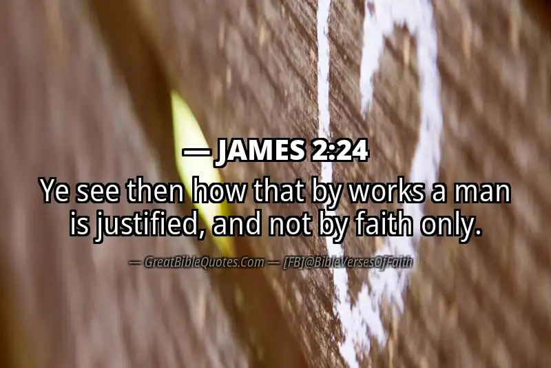 Bible verse: JAMES 2:24 Image