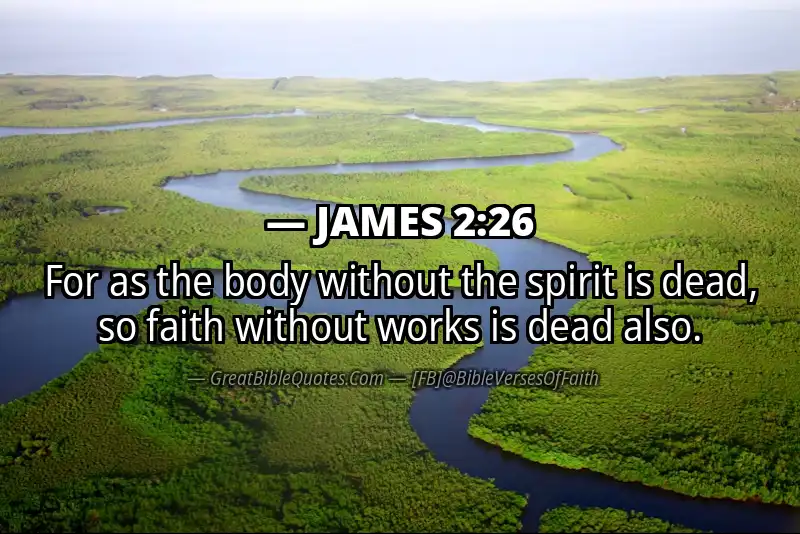 Bible verse: JAMES 2:26 Image