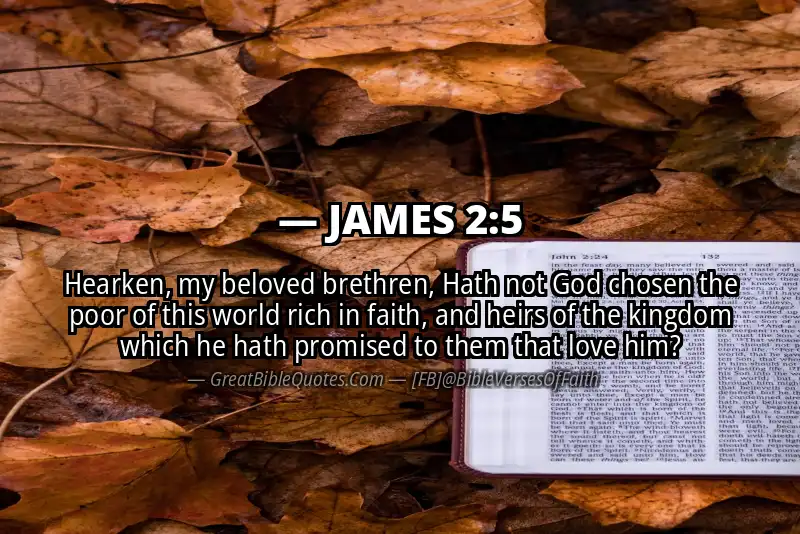 Bible verse: JAMES 2:5 Image