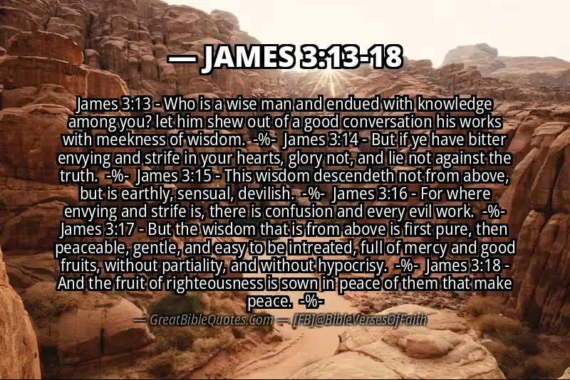 Image for JAMES 3:13-18 Bible verse