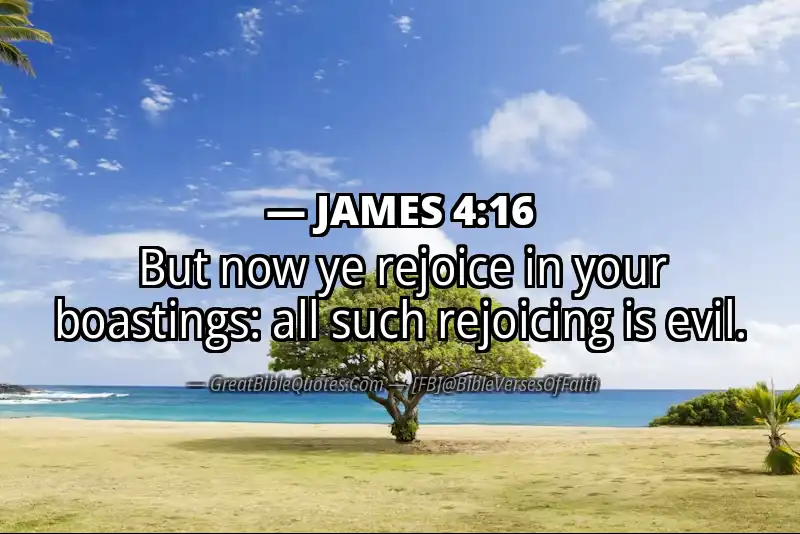 Bible verse: JAMES 4:16 Image