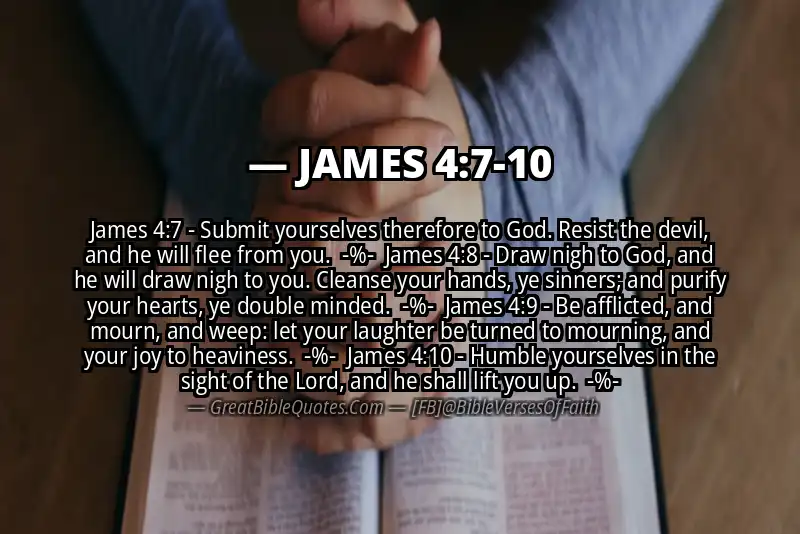 Image for JAMES 4:7-10 Bible verse