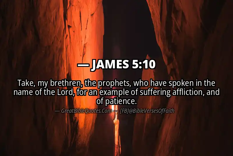 Bible verse: JAMES 5:10 Image