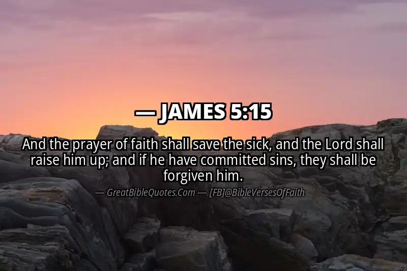 Bible verse: JAMES 5:15 Image