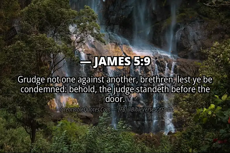 Bible verse: JAMES 5:9 Image
