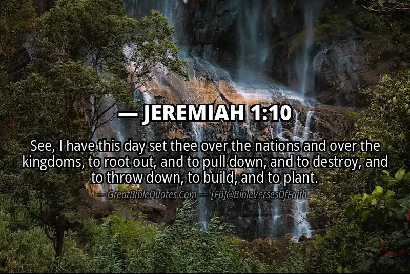 JEREMIAH 1:10 Verse Image