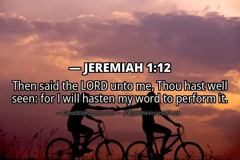 JEREMIAH 1:12 Verse