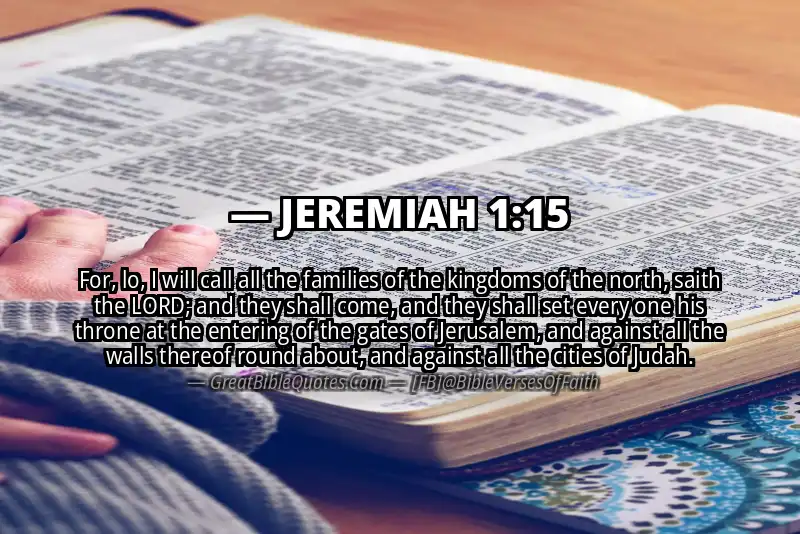 Bible verse: JEREMIAH 1:15 Image