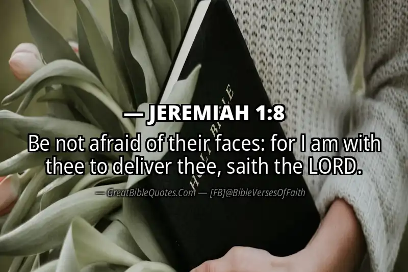 JEREMIAH 1:8 Verse