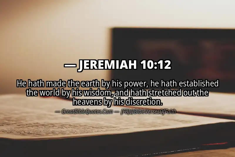 JEREMIAH 10:12 Verse