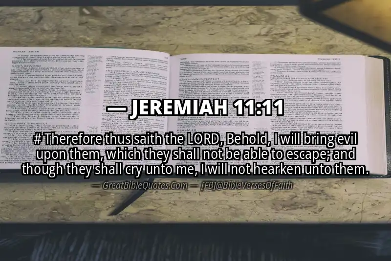 JEREMIAH 11:11 Verse
