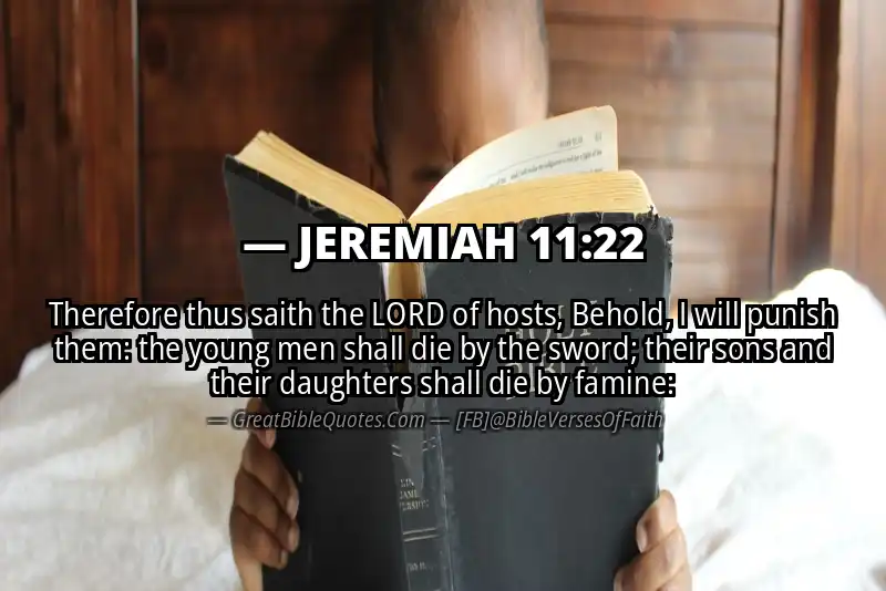 JEREMIAH 11:22 Verse