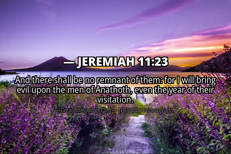 JEREMIAH 11:23 Verse