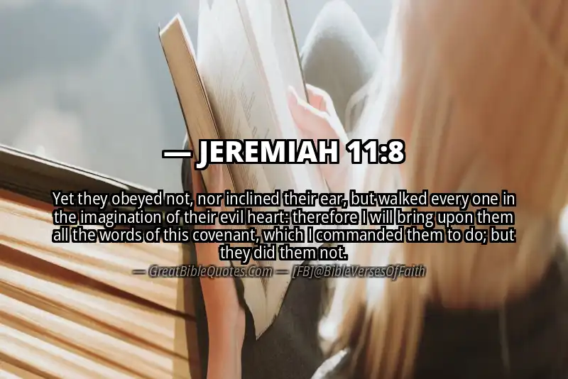 JEREMIAH 11:8 Verse