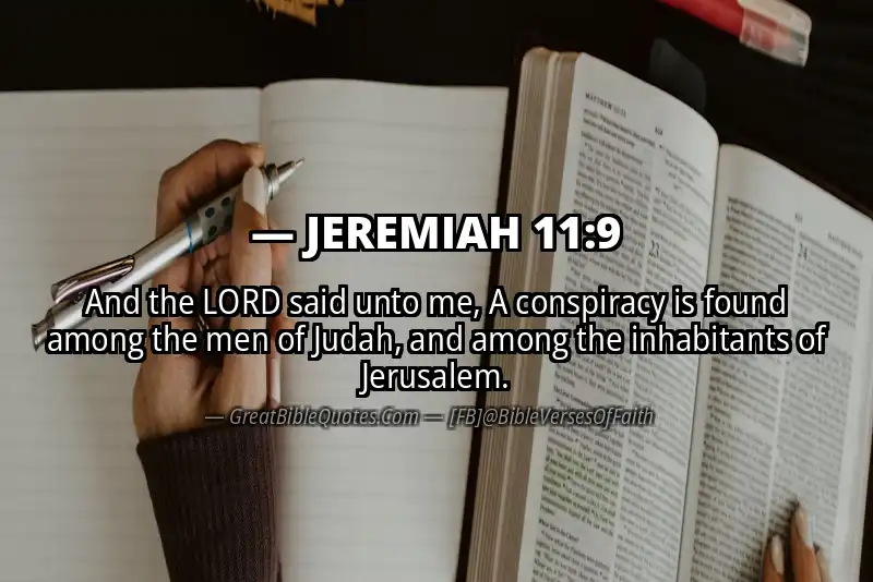 JEREMIAH 11:9 Verse