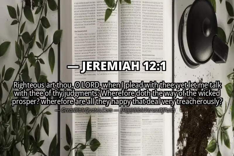 JEREMIAH 12:1 Verse