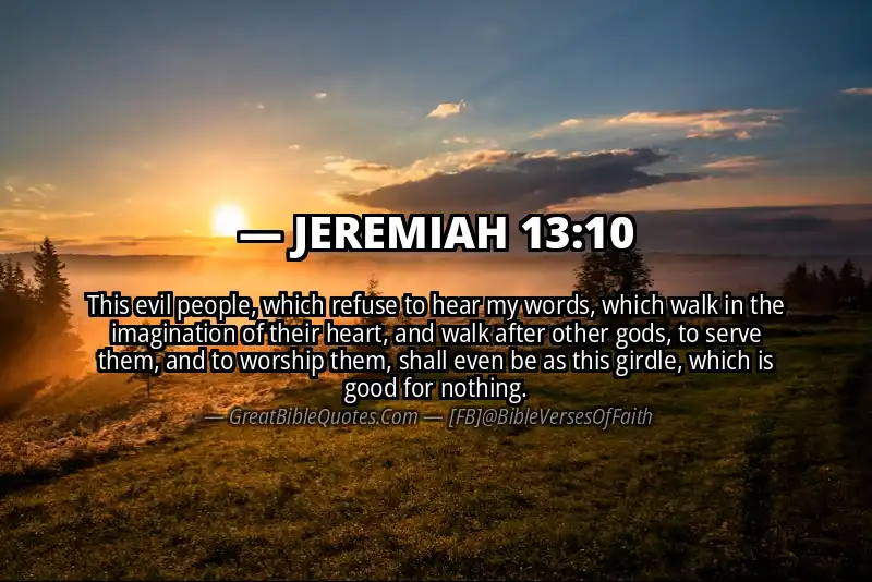 JEREMIAH 13:10 Verse