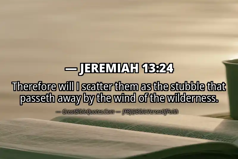 JEREMIAH 13:24 Verse